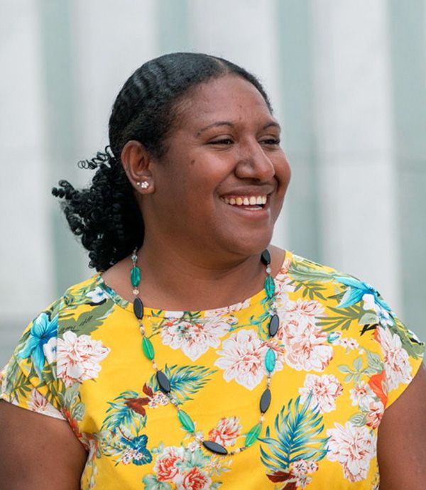 A participant at the Australia Awards Women Leadership Initiative 2024. The 28 participants undertook a week-long leadership learning and reflection workshop in Tharwa, ACT. Credit: DFAT