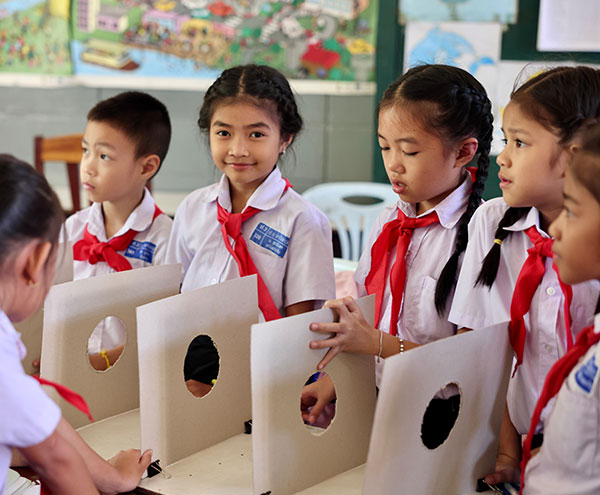 An showing Australian Aid projects in our region.